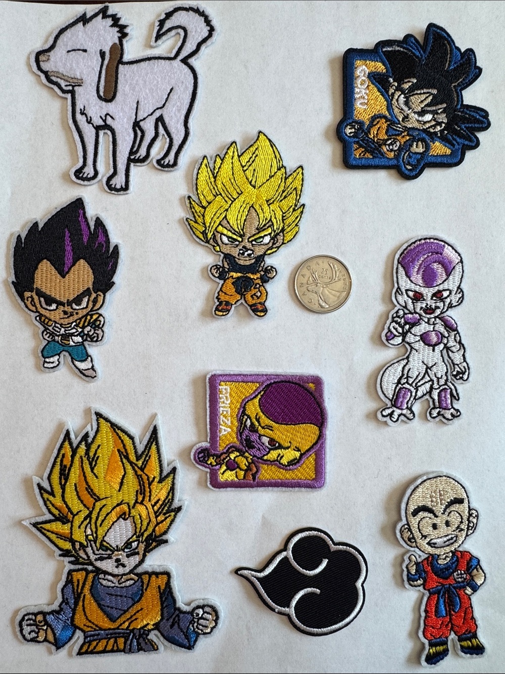 Dragon Ball Z Inspired Embroidered Patch Set - Colorful Anime Characters